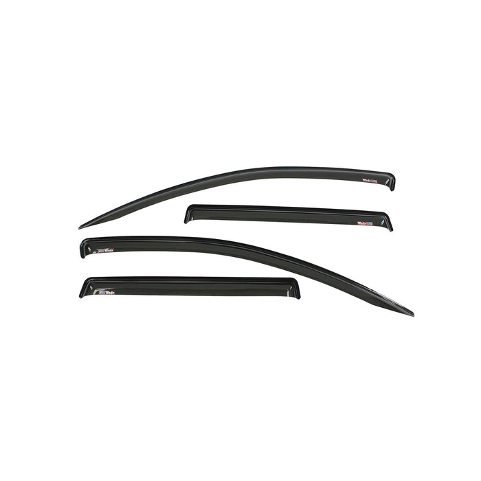Westin 72-66480 Slim Wind Deflector; 4 pc.; Smoke; - Truck Part Superstore