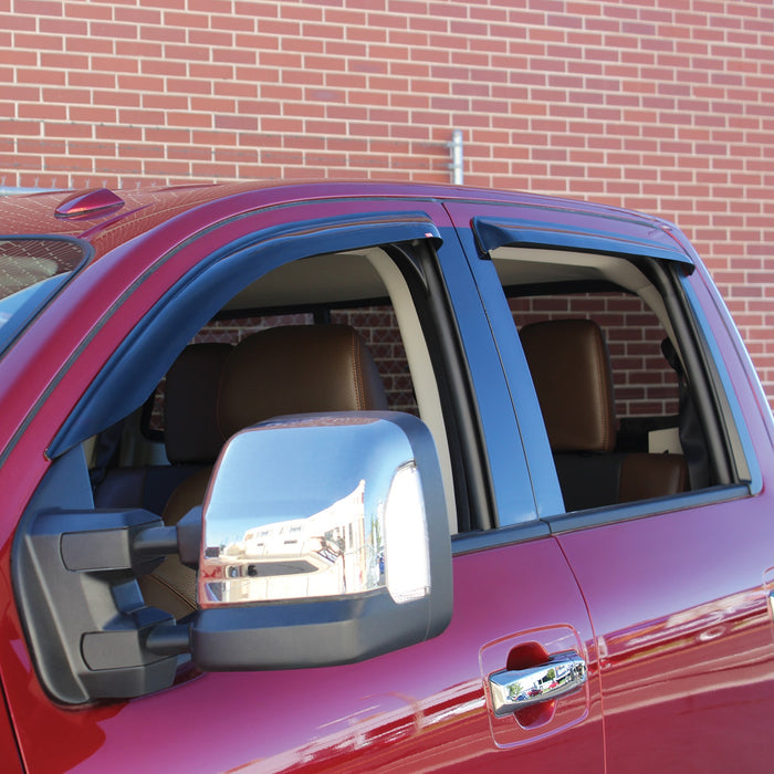Westin 72-69418 Slim Wind Deflector; 4 pc.; Smoke; - Truck Part Superstore