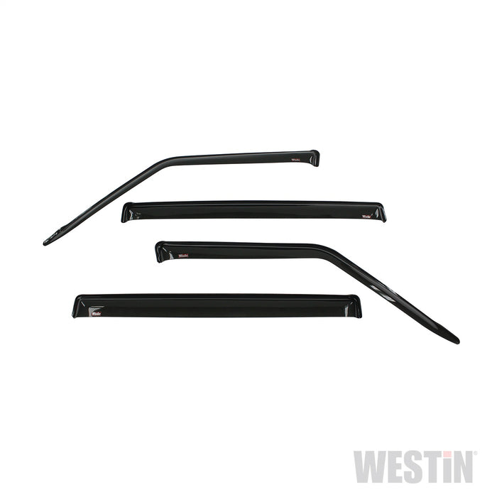 Westin 72-69420 Slim Wind Deflector; 4 pc.; Smoke; - Truck Part Superstore