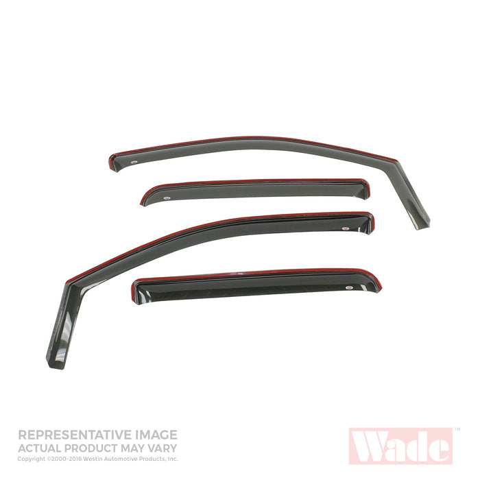 Westin 72-82479 In-Channel Wind Deflector; 4 pc.; Smoke; - Truck Part Superstore