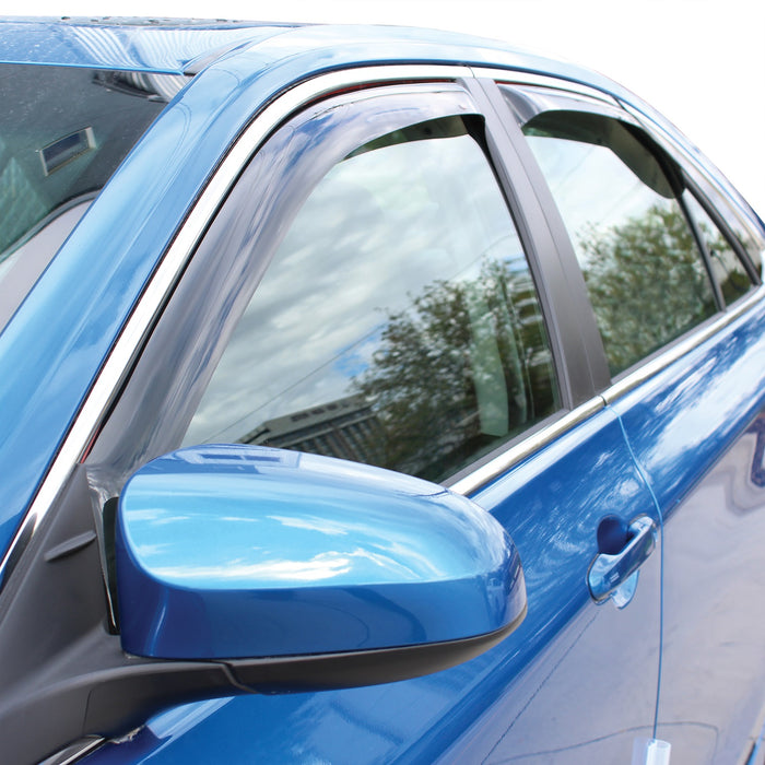 Westin 72-88431 In-Channel Wind Deflector; 4 pc.; Smoke; - Truck Part Superstore