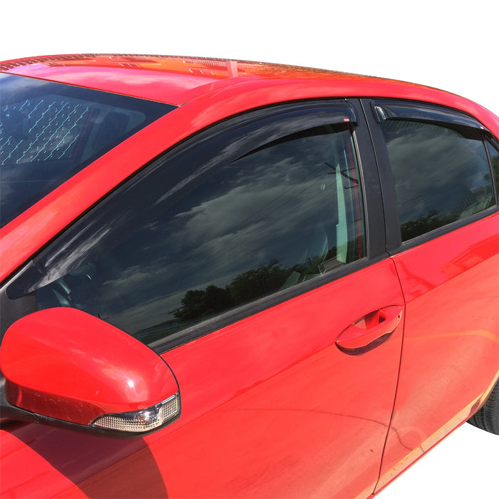 Westin 72-88448 Slim Wind Deflector; 4 pc.; Smoke; - Truck Part Superstore