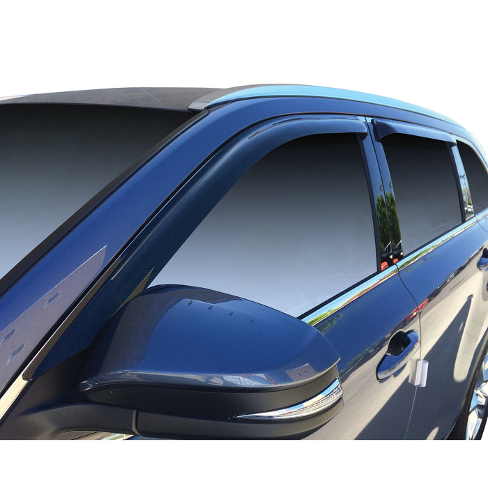 Westin 72-88452 Slim Wind Deflector; 4 pc.; Smoke; - Truck Part Superstore