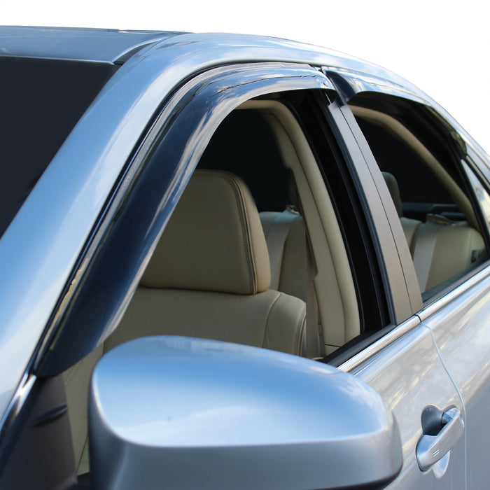 Westin 72-88454 Slim Wind Deflector; 4 pc.; Smoke; - Truck Part Superstore
