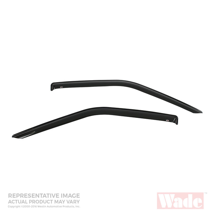 Westin 72-88476 Slim Wind Deflector; Front; 2 pc.; Smoke; - Truck Part Superstore