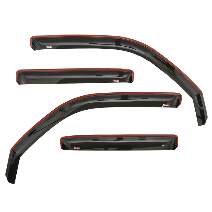 Westin 72-88491 In-Channel Wind Deflector; 4 pc.; Smoke; - Truck Part Superstore