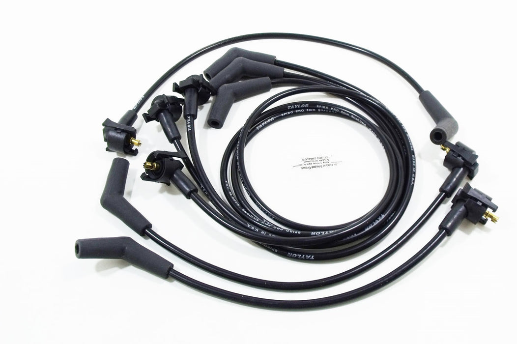 Taylor Cable 72017 8mm Spiro-Pro Ignition Wire Set; Spiro-Wound Core; Custom Fit; 115 deg.; Black; - Truck Part Superstore