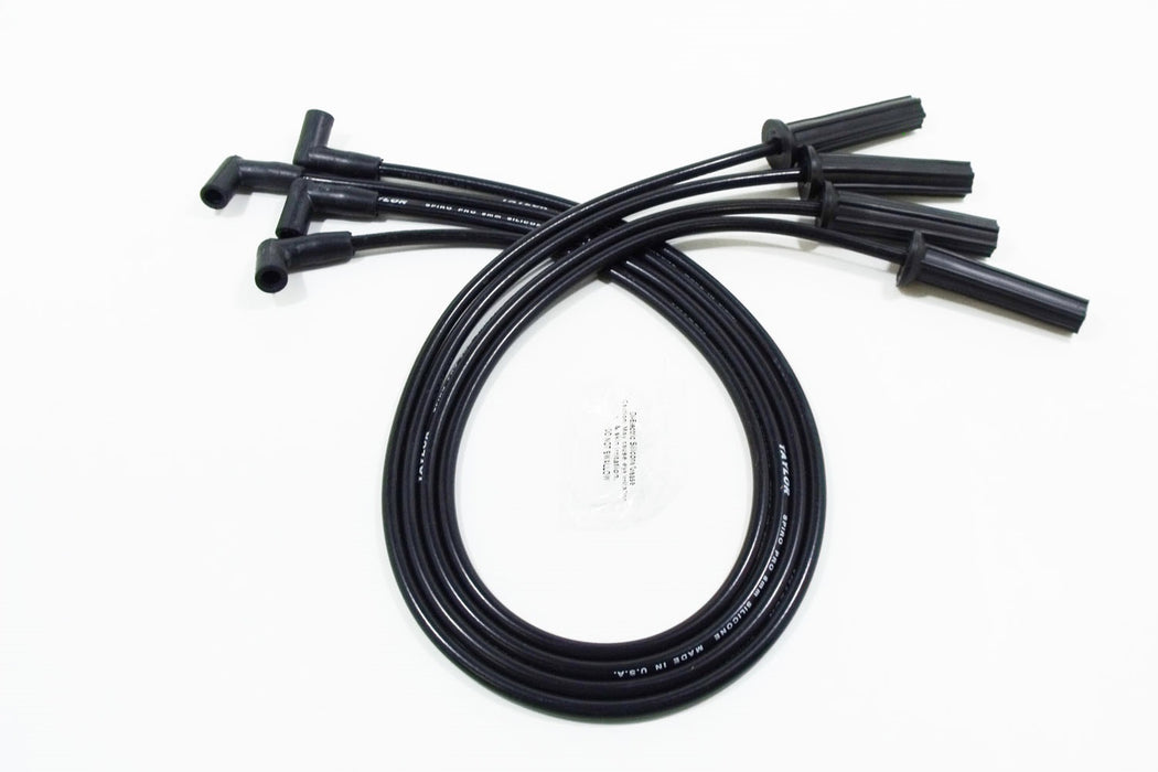 Taylor Cable 72030 8mm Spiro-Pro Ignition Wire Set; Black; Stock; 11.75 in.; 180 Deg. Plug Boot; - Truck Part Superstore