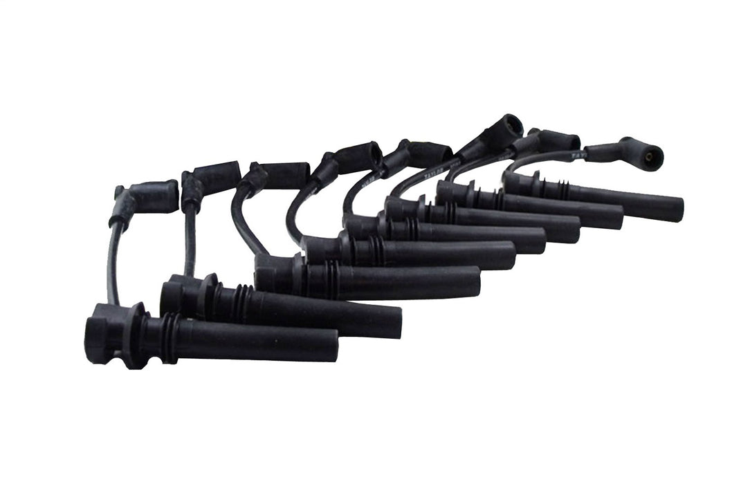 Taylor Cable 72041 8mm Spiro-Pro Ignition Wire Set; Black; Stock; 9.5 in.; OE Spark Plug Boot; - Truck Part Superstore
