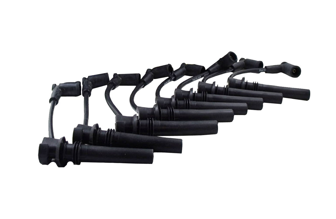 Taylor Cable 72041 8mm Spiro-Pro Ignition Wire Set; Black; Stock; 9.5 in.; OE Spark Plug Boot; - Truck Part Superstore
