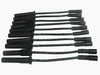 Taylor Cable 72093 8mm Spiro-Pro Ignition Wire Set; Black; Stock; 11.75 in.; 180 Deg. Plug Boot; - Truck Part Superstore
