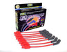 Taylor Cable 72205 8mm Spiro-Pro Ignition Wire Set; Red; Stock; 11.75 in.; 180 Deg. Plug Boot; - Truck Part Superstore