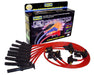 Taylor Cable 72220 8mm Spiro-Pro Ignition Wire Set; Red; Stock; 9.5 in.; OE Spark Plug Boot; - Truck Part Superstore
