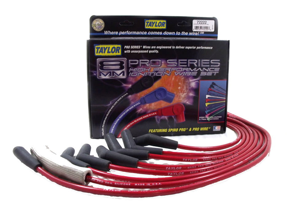 Taylor Cable 72222 8mm Spiro-Pro Ignition Wire Set - Truck Part Superstore