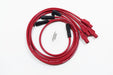 Taylor Cable 72229 8mm Spiro-Pro Ignition Wire Set; Red; Stock; 11.75 in.; 180 Deg. Plug Boot; - Truck Part Superstore