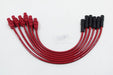 Taylor Cable 72243 8mm Spiro-Pro Ignition Wire Set; Red; Stock; 11.75 in.; 180 Deg. Plug Boot; - Truck Part Superstore