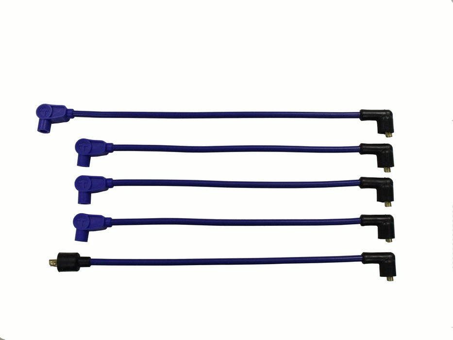 Taylor Cable 72663 8mm Spiro-Pro Ignition Wire Set; Spiro-Wound; Custom Fit; 4 cyl.; V8; Blue; - Truck Part Superstore
