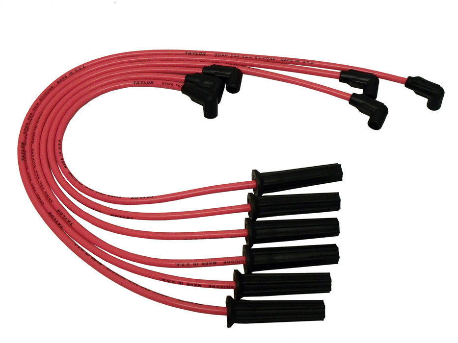 Taylor Cable 72700 8mm Spiro-Pro custom 6 cyl pink - Truck Part Superstore