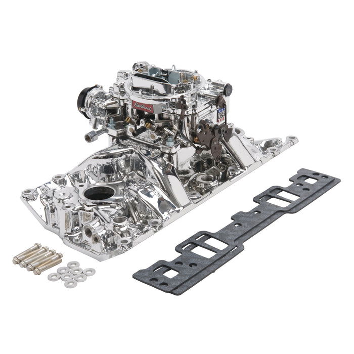 Edelbrock 20284 Engine Intake Manifold / Carburetor Kit - Truck Part Superstore