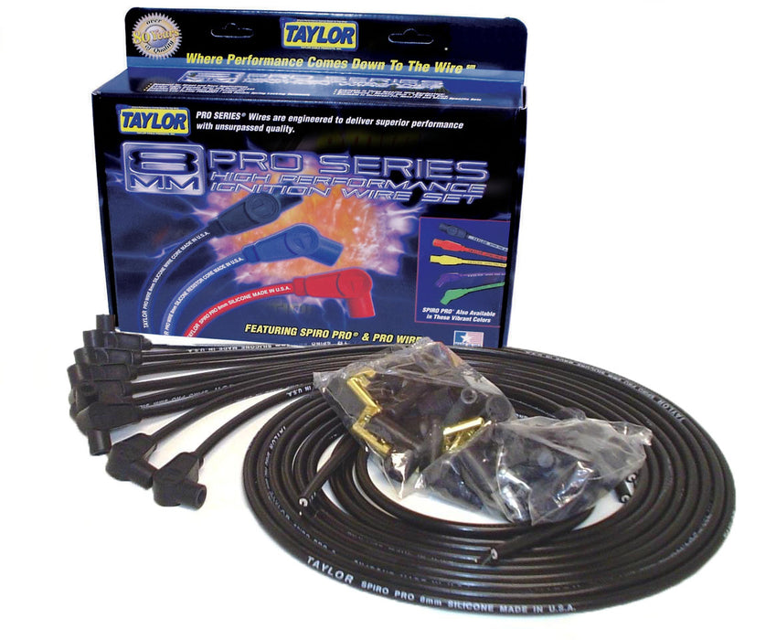 Taylor Cable 73051 8mm Spiro-Pro Ignition Wire Set - Truck Part Superstore