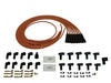 Taylor Cable 73055-C1S 7mm Spiro-Pro Cloth Ignition Wire Set; Orange w/Black Tracer; Universal; 8 Cyl; - Truck Part Superstore