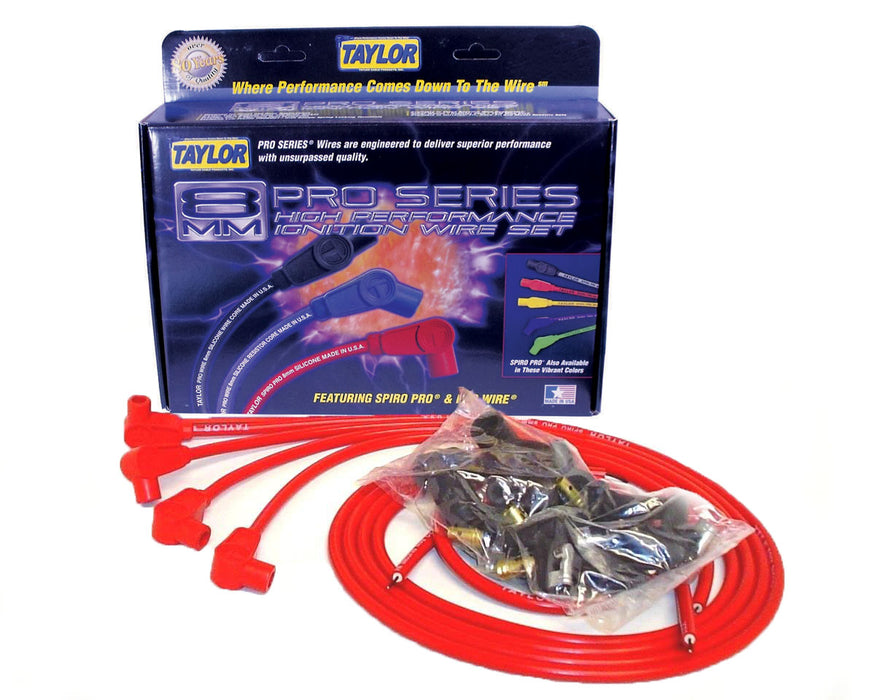 Taylor Cable 73237 8mm Spiro-Pro Ignition Wire Set - Truck Part Superstore