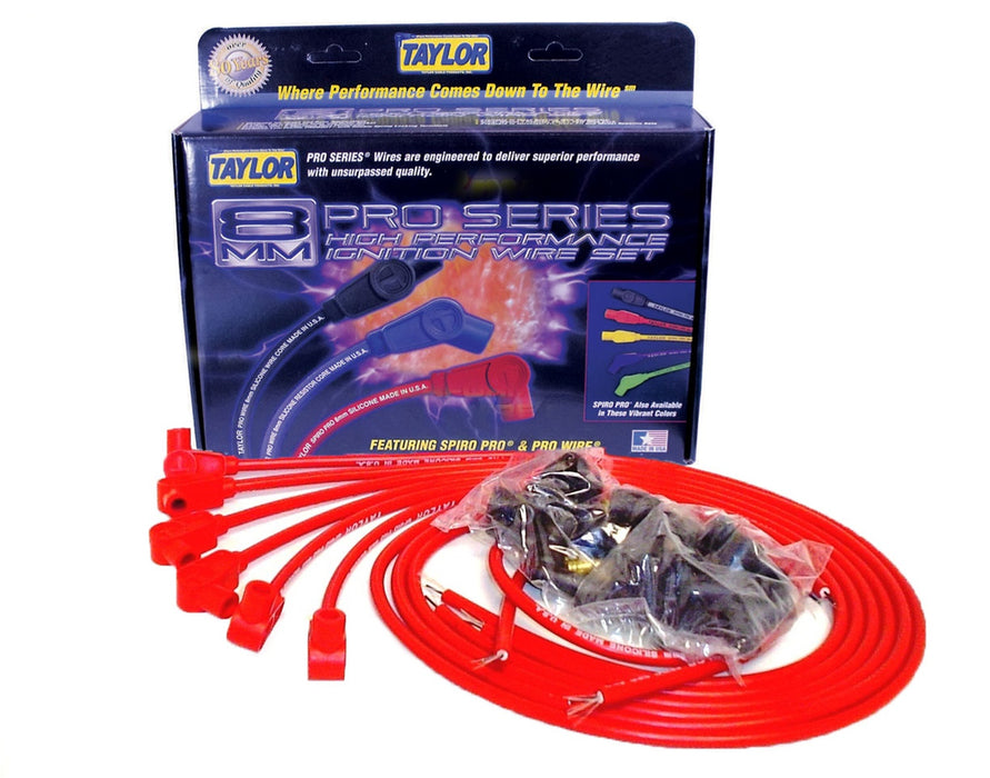 Taylor Cable 73247 8mm Spiro-Pro Ignition Wire Set - Truck Part Superstore