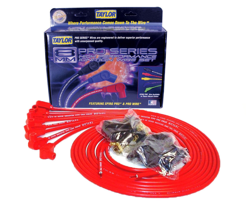Taylor Cable 73251 8mm Spiro-Pro Ignition Wire Set - Truck Part Superstore