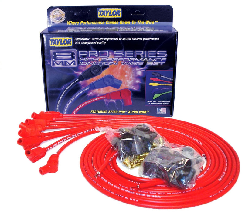Taylor Cable 73253 8mm Spiro-Pro Ignition Wire Set - Truck Part Superstore