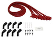 Taylor Cable 73261 8mm Spiro-Pro Ignition Wire Set; Spiro-Wound; LS Universal; 90 deg. Boot; Red; - Truck Part Superstore