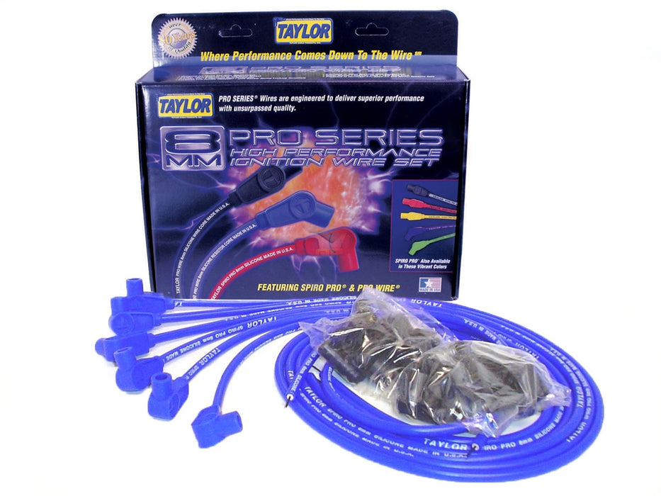 Taylor Cable 73647 8mm Spiro-Pro Ignition Wire Set - Truck Part Superstore