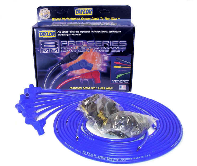 Taylor Cable 73651 8mm Spiro-Pro Ignition Wire Set - Truck Part Superstore