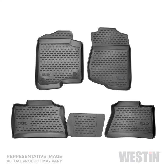 Westin 74-04-51002 Profile Floor Liners; 4 pc.; Front And Rear; Black; - Truck Part Superstore