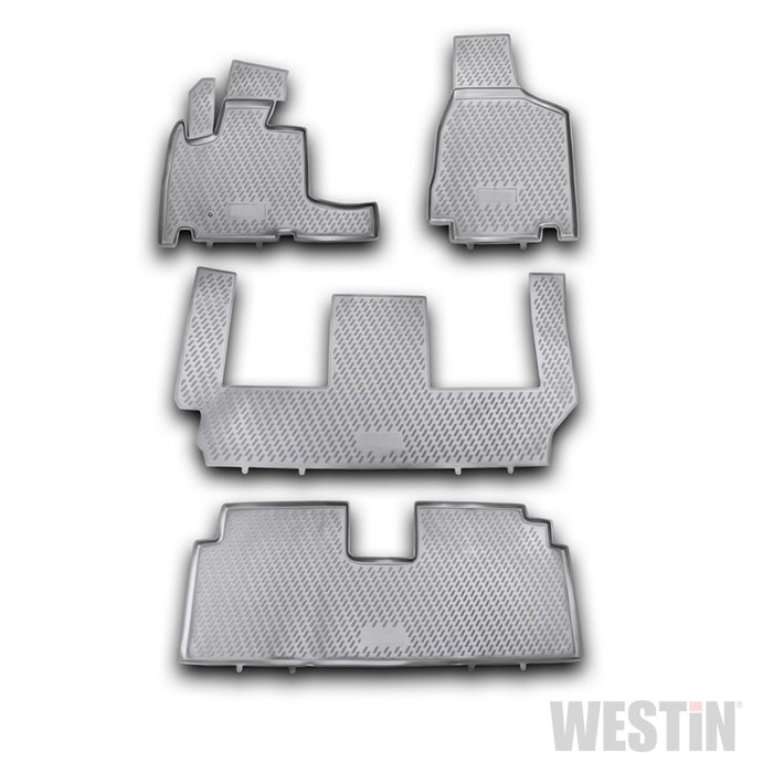 Westin 74-07-41004 Profile Floor Liners; 4 pc.; Front; Rear And Third Row; Black; - Truck Part Superstore