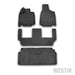 Westin 74-09-41013 Profile Floor Liners; 4 pc.; Front; Rear And 3rd Row; Black; - Truck Part Superstore