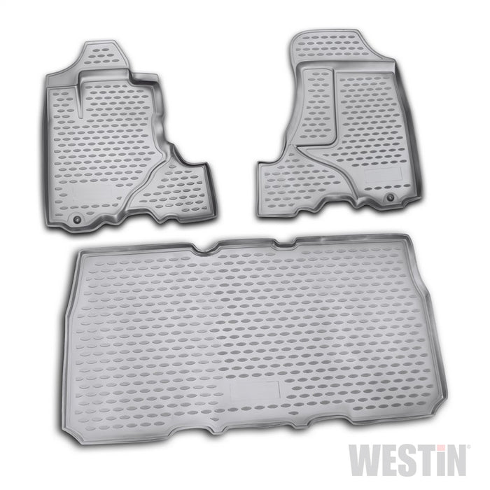 Westin 74-15-31003 Profile Floor Liners; 3 pc.; Front And Rear; Black; - Truck Part Superstore