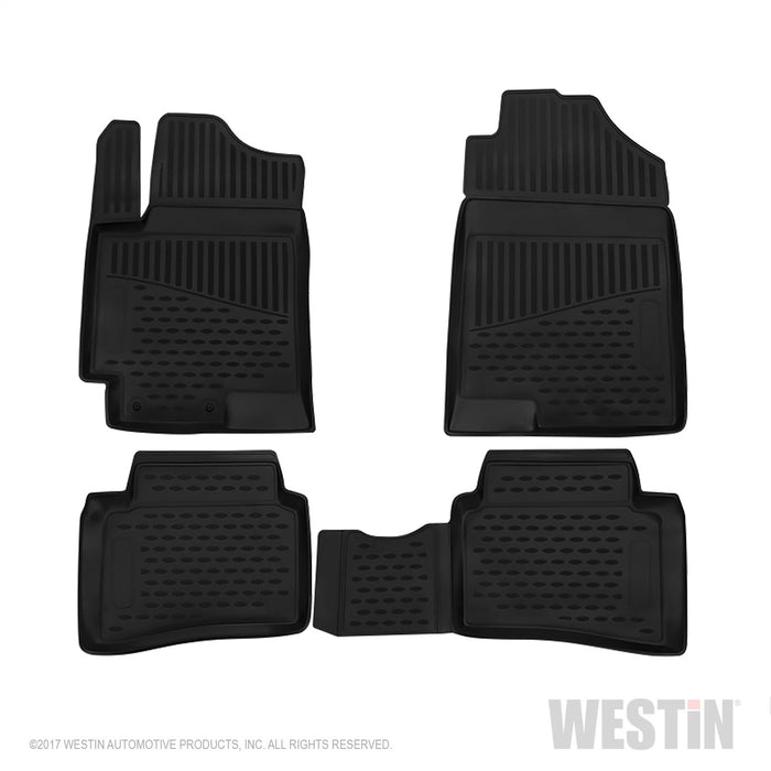 Westin 74-17-51053 Profile Floor Liners; 4 pc.; Front; Rear; Black; - Truck Part Superstore