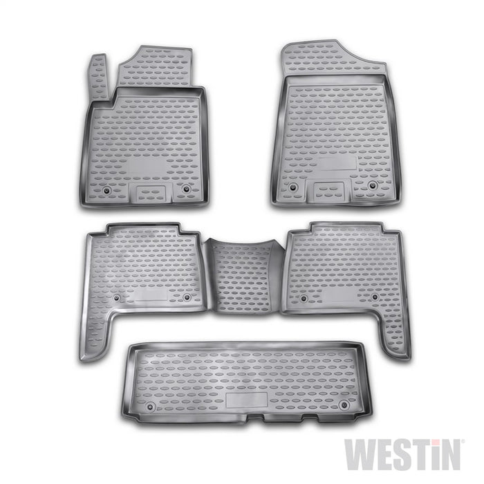 Westin 74-18-51014 Profile Floor Liners; 5 pc.; Front; Rear And Third Row; Black; - Truck Part Superstore