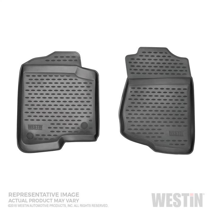 Westin 74-21-11007 Profile Floor Liners; 1 pc.; Front; Black; - Truck Part Superstore