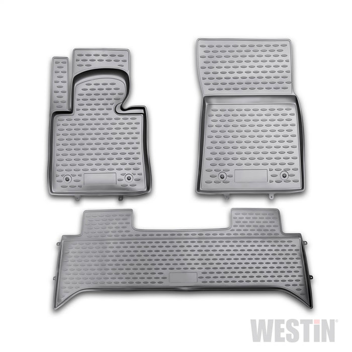 Westin 74-23-31001 Profile Floor Liners; 3 pc.; Front And Rear; Black; - Truck Part Superstore