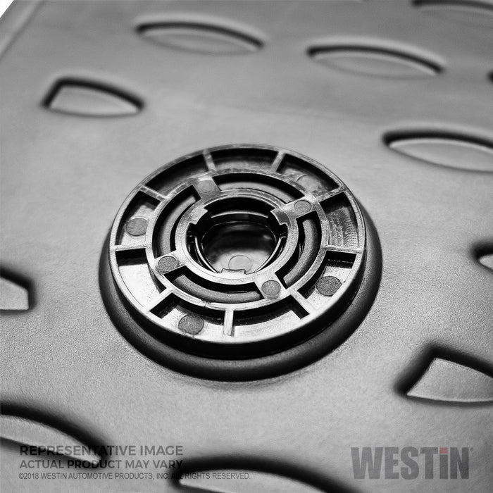 Westin 74-24-11032 Profile Floor Liners; 2 pc.; Front; Black; - Truck Part Superstore