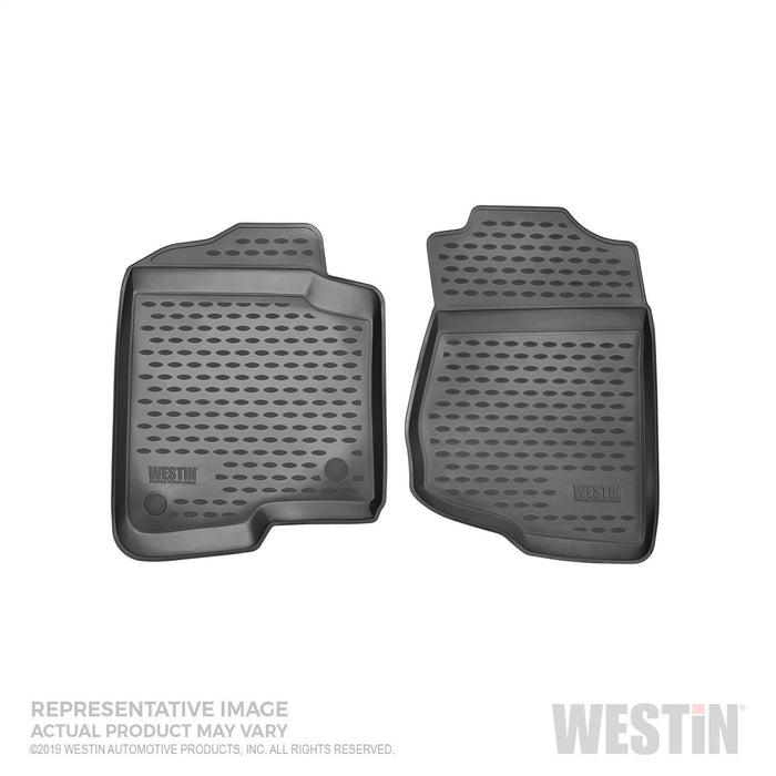 Westin 74-26-11023 Profile Floor Liners; 2 pc.; Front; Black; - Truck Part Superstore