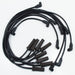 Taylor Cable 74029 8mm Spiro-Pro Ignition Wire Set; Black; Stock; 11.75 in.; 180 Deg. Plug Boot; - Truck Part Superstore