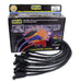 Taylor Cable 74099 8mm Spiro-Pro Ignition Wire Set; Spiro-Wound; Custom Fit; 135 deg. Black; - Truck Part Superstore