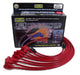 Taylor Cable 74201 8mm Spiro-Pro Ignition Wire Set; Spiro-Wound; Custom Fit; 90 deg.; w/o HEI; Red; - Truck Part Superstore