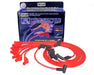 Taylor Cable 74204 8mm Spiro-Pro Ignition Wire Set; Spiro-Wound; Custom Fit; 135 deg.; w/HEI; Red; - Truck Part Superstore