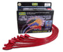 Taylor Cable 74207 8mm Spiro-Pro Ignition Wire Set; Spiro-Wound; Custom Fit; 90/180 deg.; Red; - Truck Part Superstore