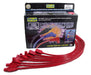 Taylor Cable 74207 8mm Spiro-Pro Ignition Wire Set; Spiro-Wound; Custom Fit; 90/180 deg.; Red; - Truck Part Superstore