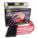 Taylor Cable 74223 8mm Spiro-Pro Ignition Wire Set; Red; Stock; 11.75 in.; 180 Deg. Plug Boot; - Truck Part Superstore