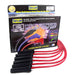 Taylor Cable 74223 8mm Spiro-Pro Ignition Wire Set; Red; Stock; 11.75 in.; 180 Deg. Plug Boot; - Truck Part Superstore